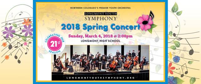 Longmont Youth Symphony: 2018 Spring Concert – Mar. 4